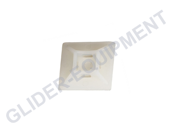 Tirex self adhesive Tiewrap mount 13 x 13 x 3mm white [D10050]